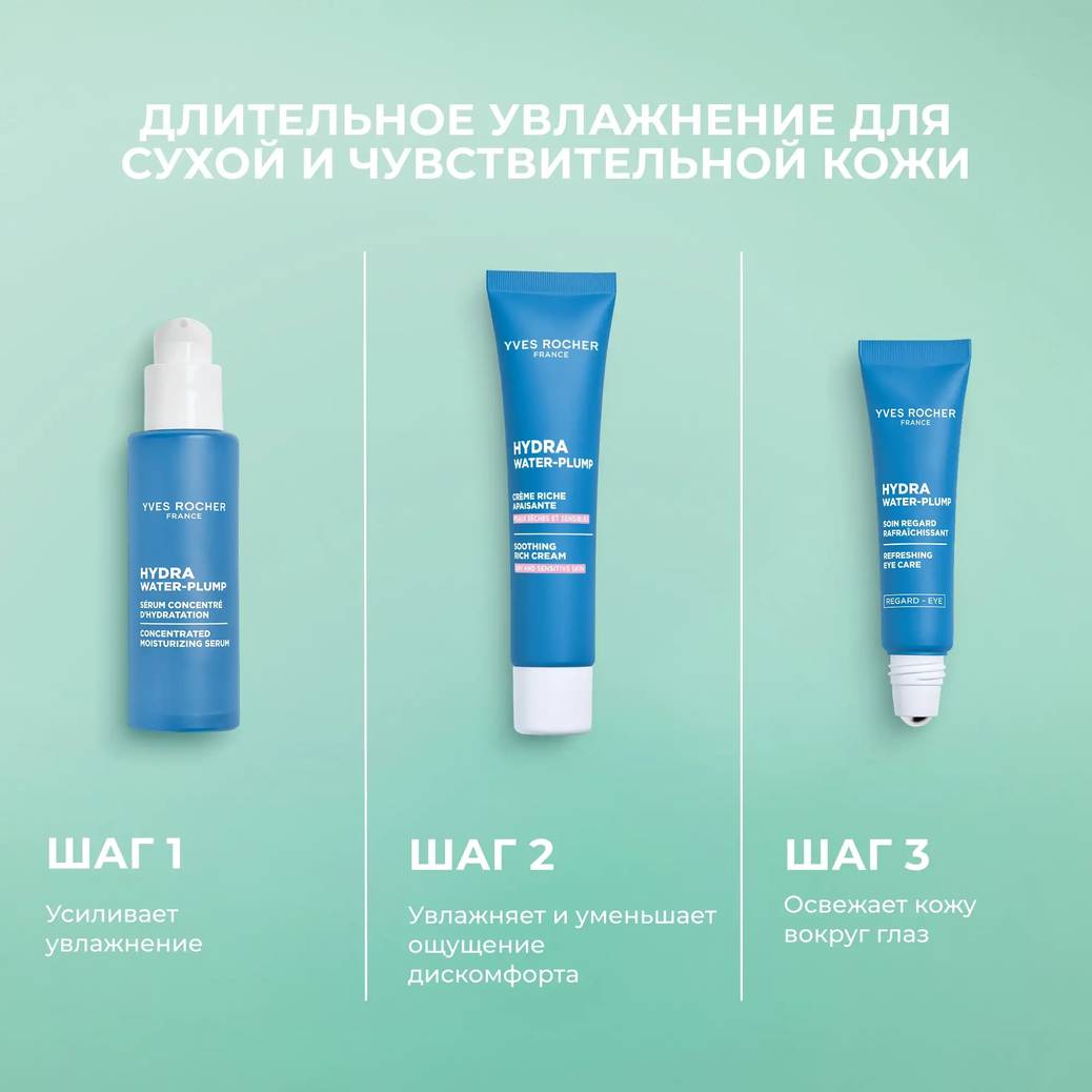 Успокаивающий насыщенный крем для сухой и чувствительной кожи Гидра-Воте-Пламп