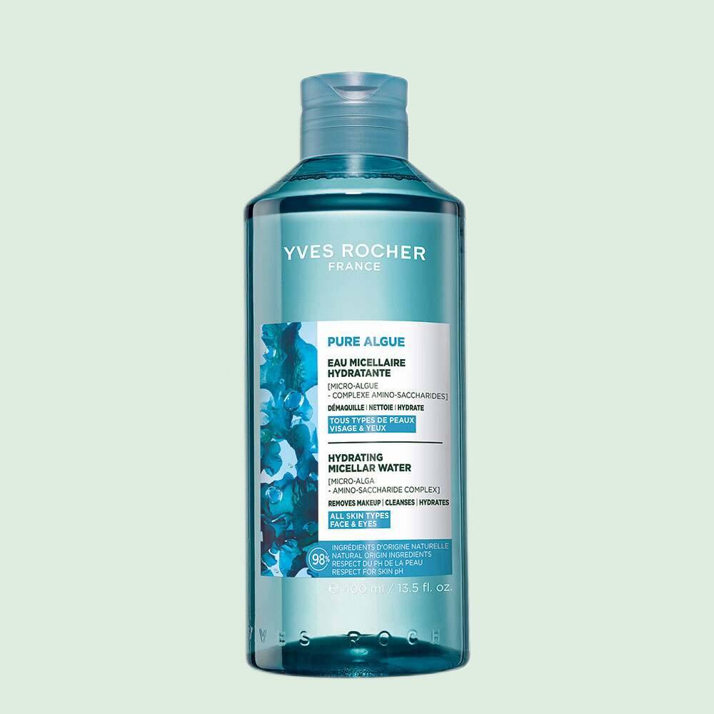 Мицеллярная Вода-Демакияж 2в1 с Микроводорослями для Увлажнения Yves Rocher