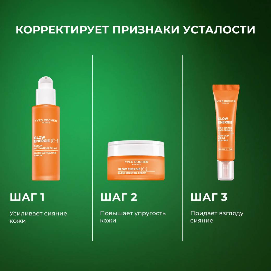 Крем для контура глаз против темных кругов Глоу-Энерджи