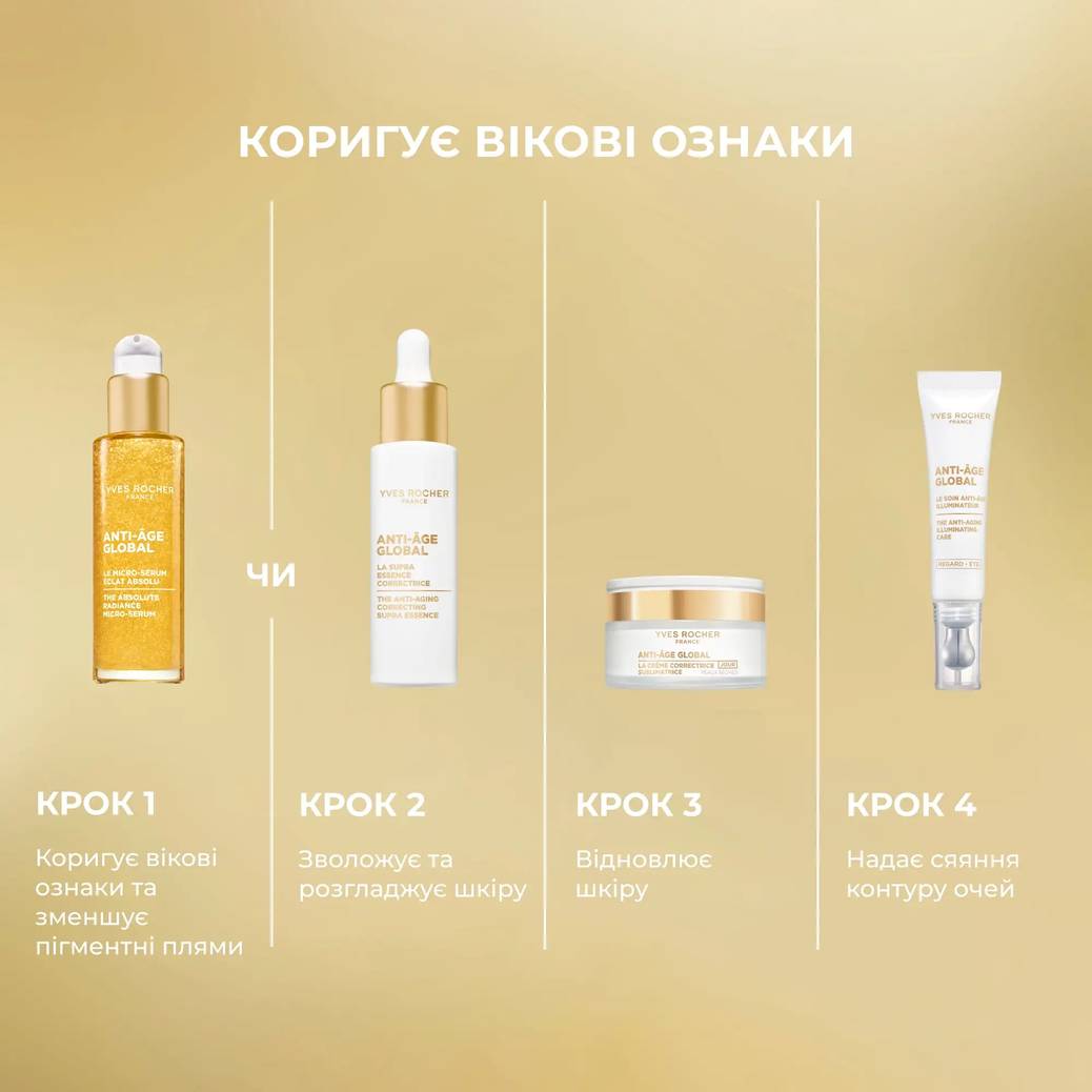 Антивіковий денний вдосконалювальний крем для сухої шкіри Анти-Аж-Глобаль