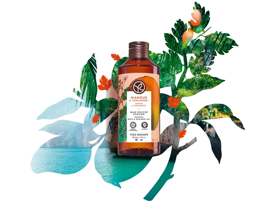 Nature Bath range realized by Yves Rocher