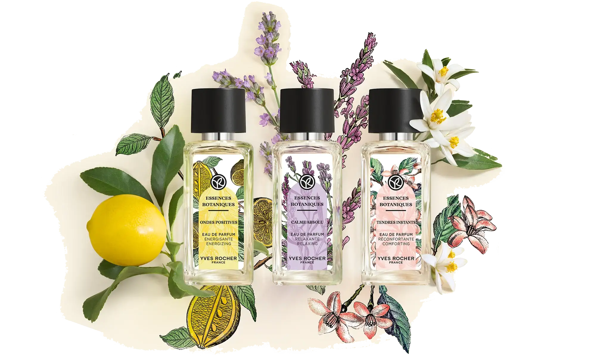 Nature Bath range realized by Yves Rocher