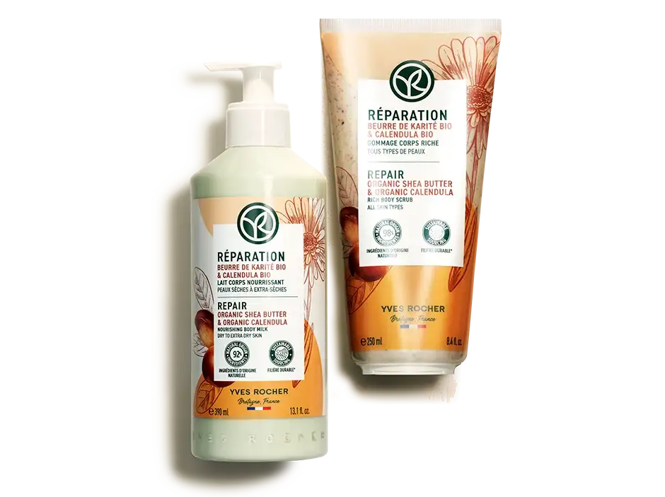 Nature Bath range realized by Yves Rocher